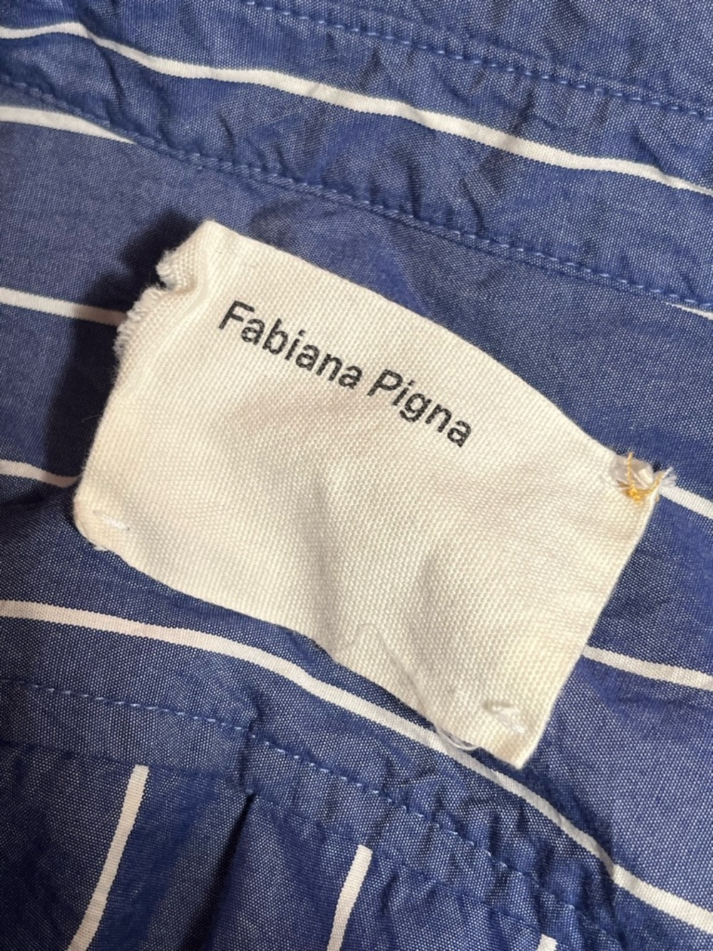 Fabiana Pigna Blue & White Striped Top size Small ( Luxurious Brand )